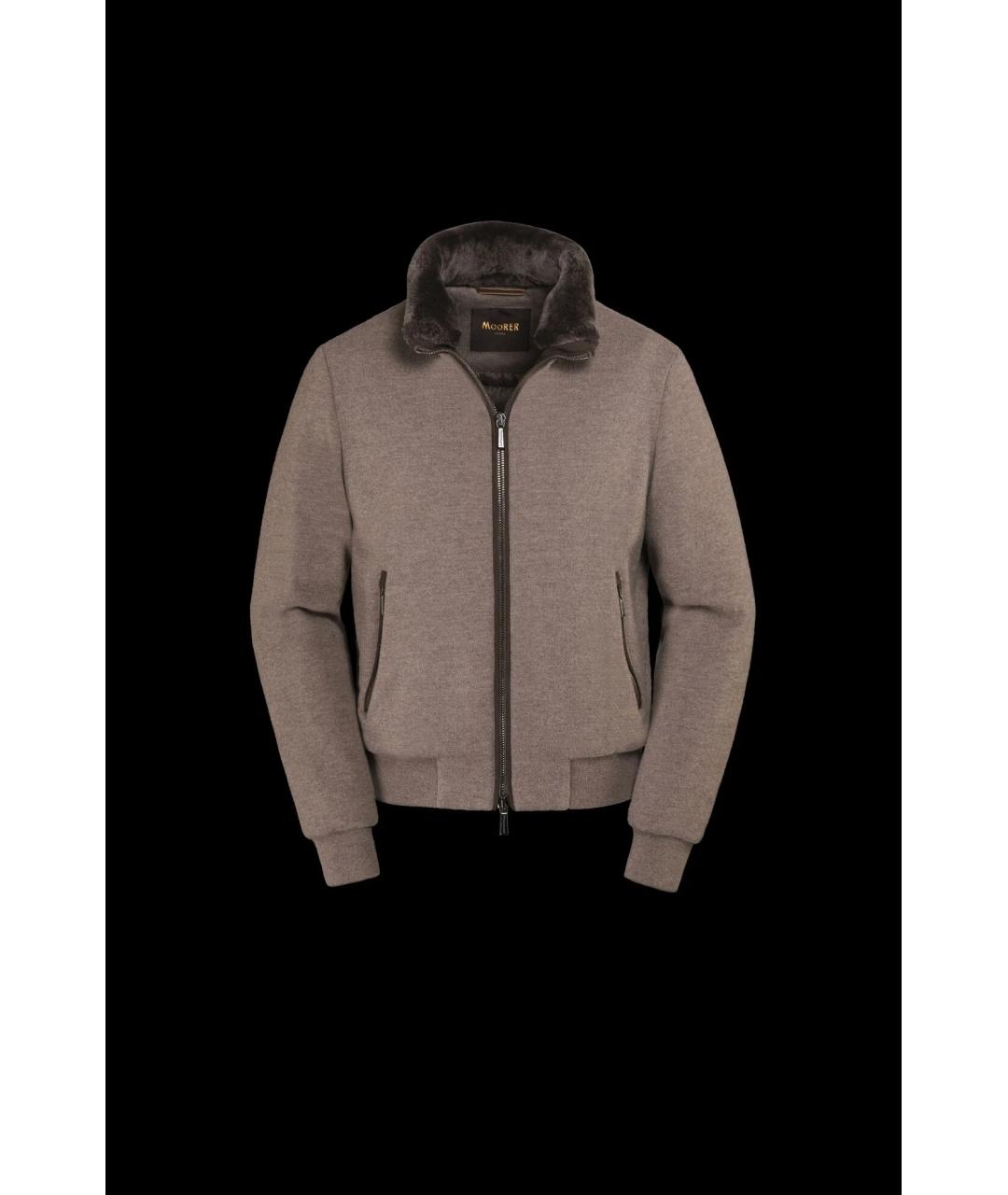 MOORER Бежевая шерстяная куртка, фото 8