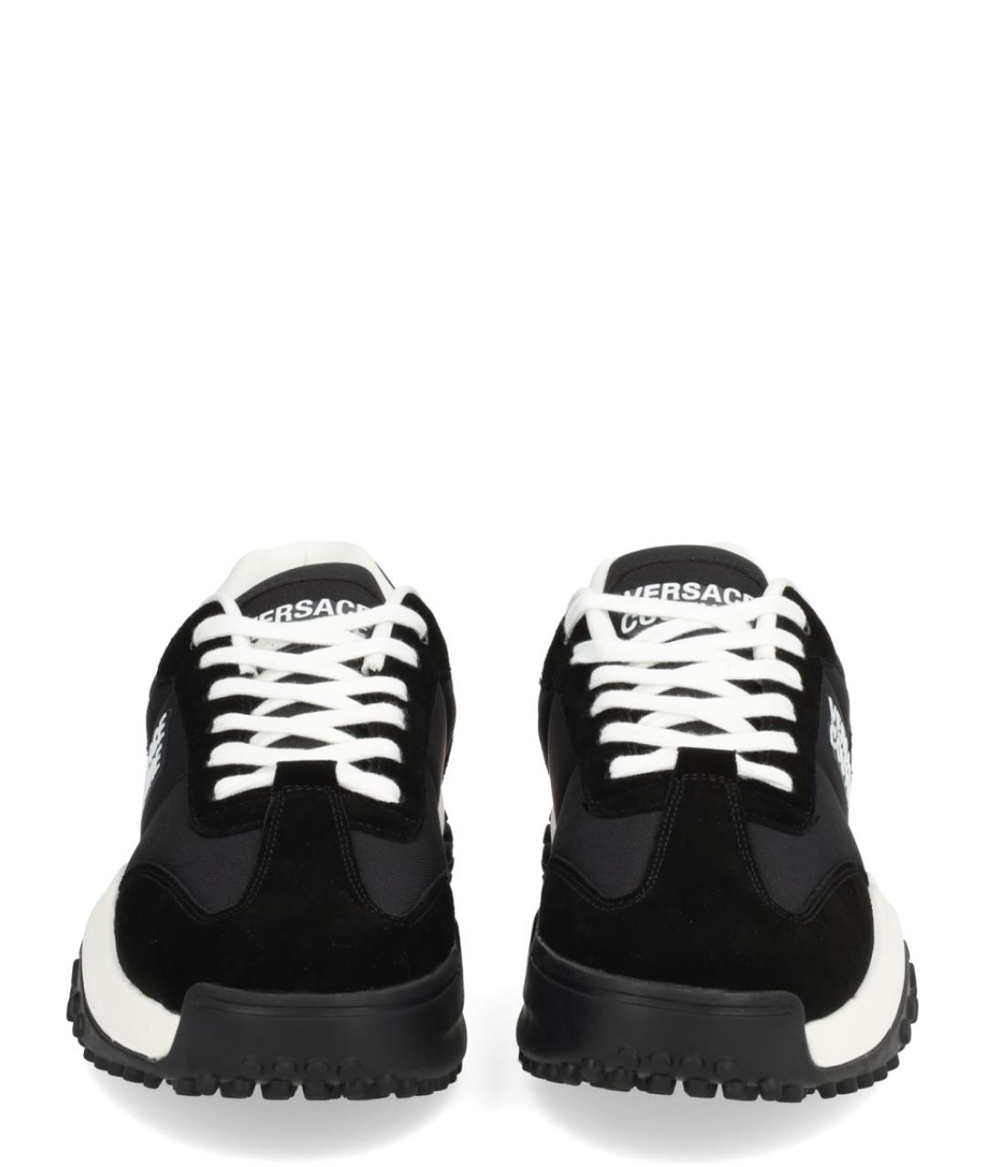 VERSACE JEANS COUTURE Черные синтетические низкие кроссовки / кеды, фото 3