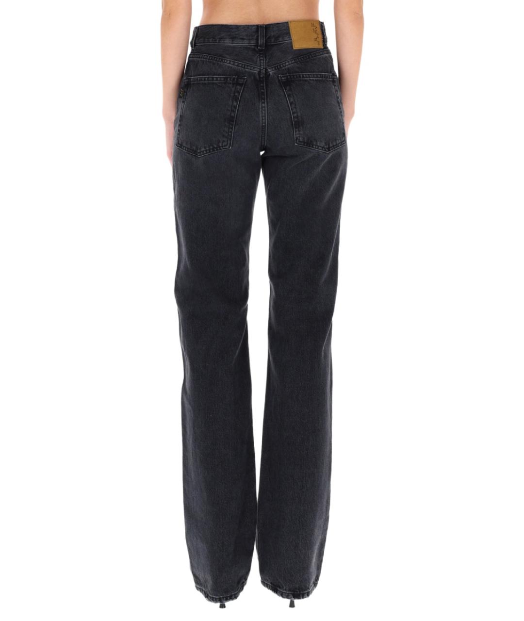 HAIKURE Черные прямые джинсы, фото 4