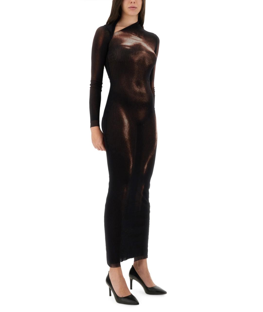 JEAN PAUL GAULTIER Коричневое полиамидовое платье, фото 2