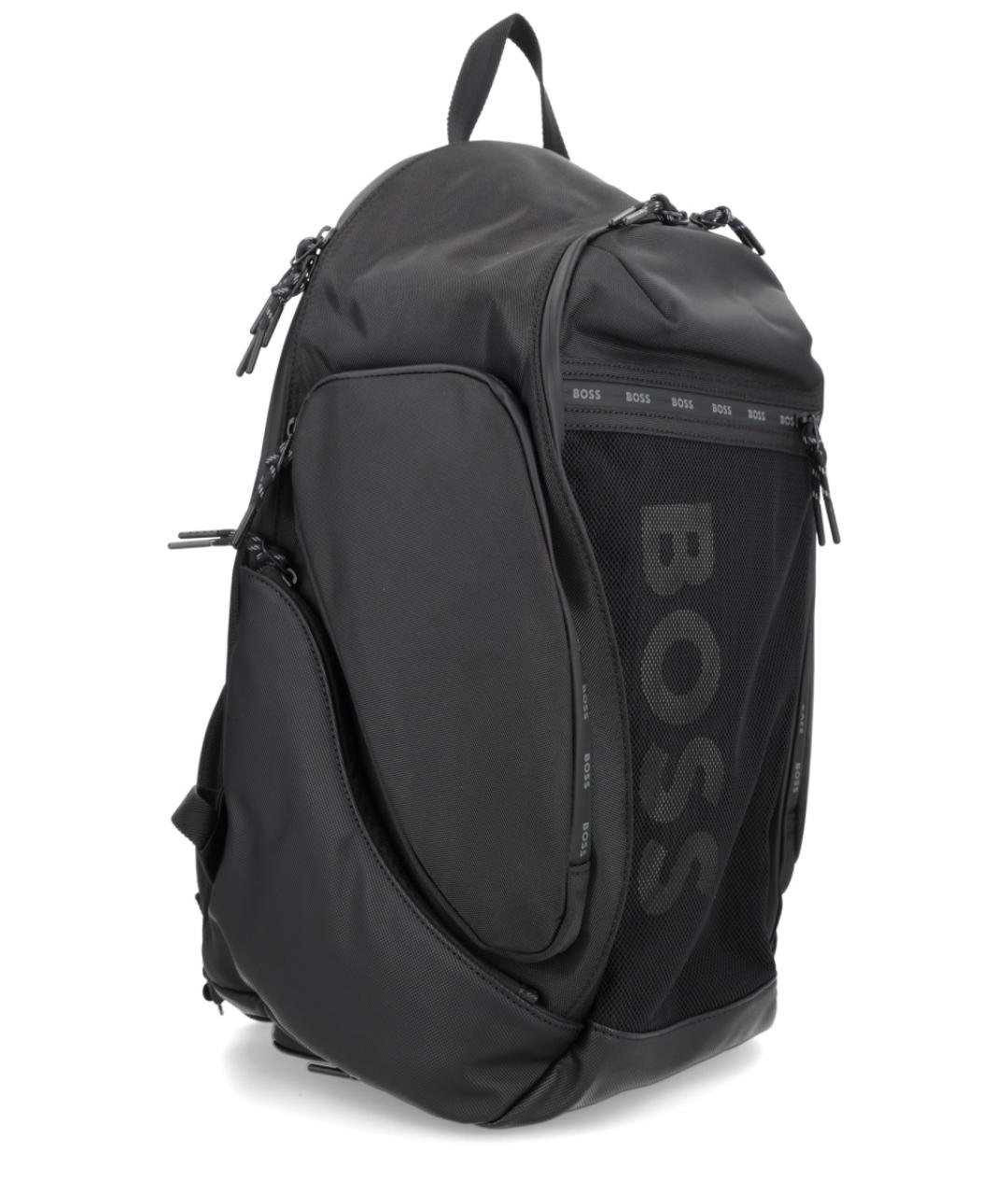 HUGO BOSS Черный синтетический рюкзак, фото 3