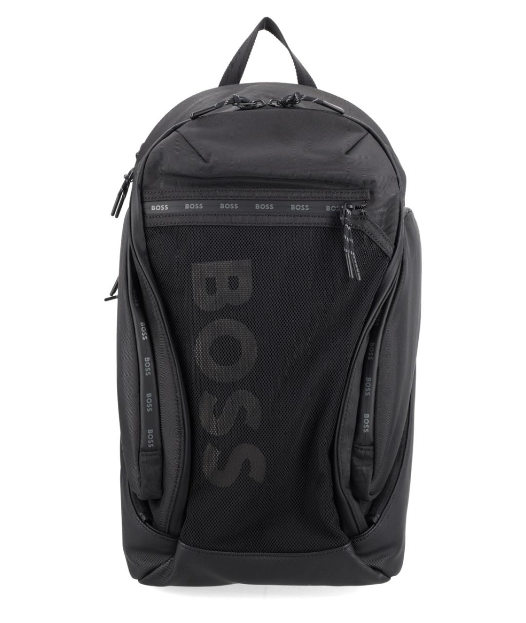 HUGO BOSS Черный синтетический рюкзак, фото 1
