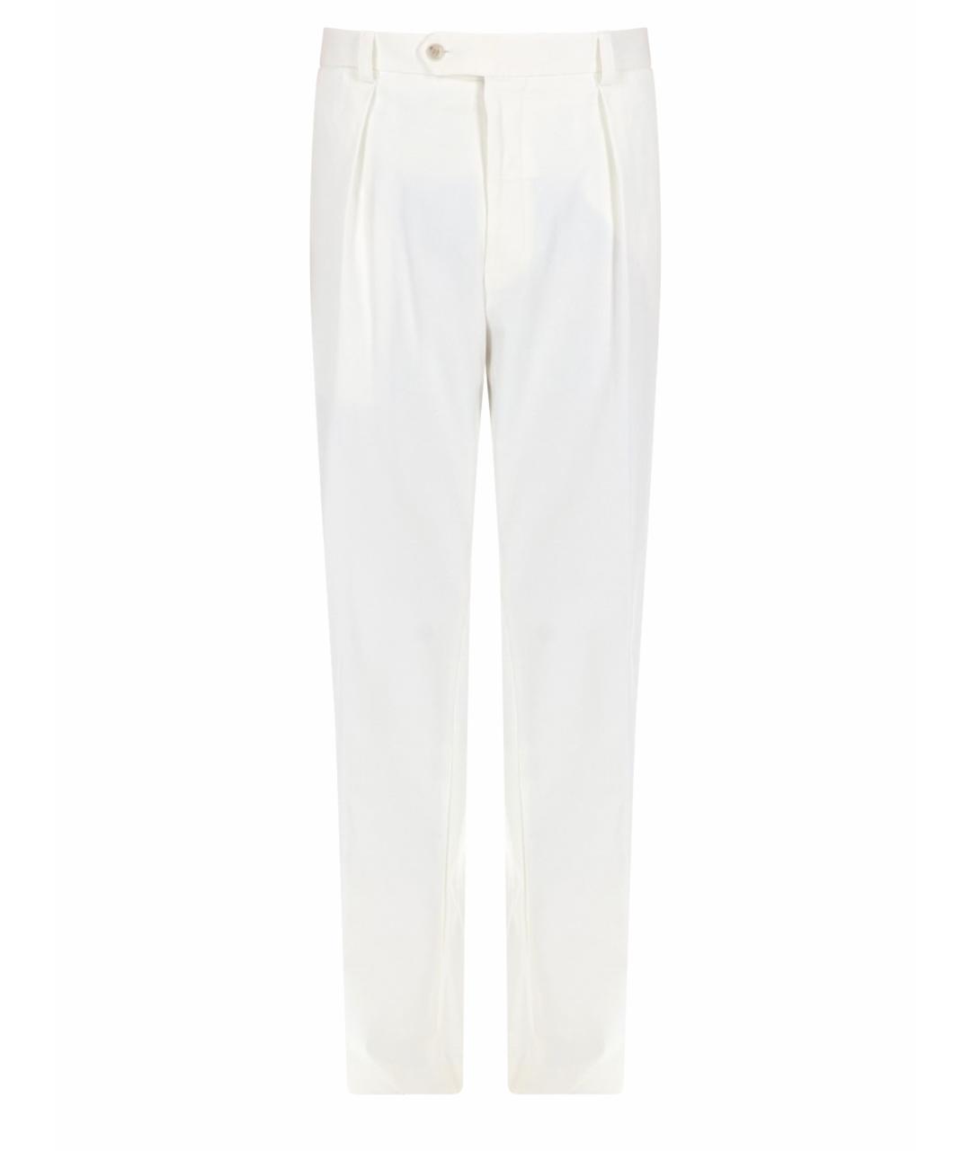 HUGO BOSS Белые хлопковые повседневные брюки, фото 1