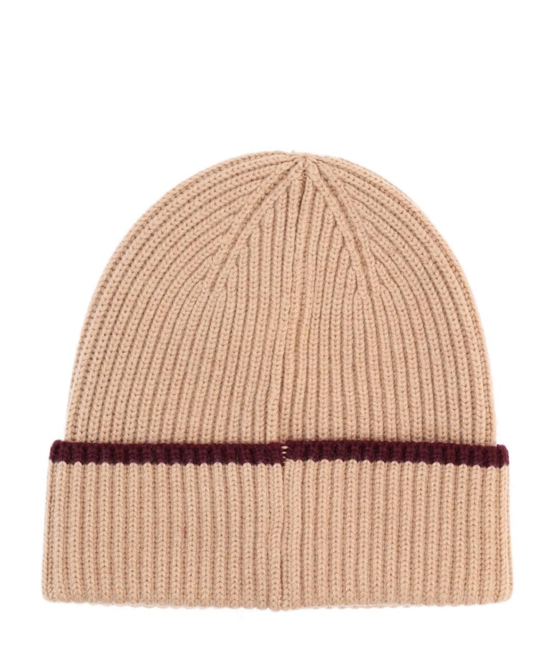 Drole de Monsieur Бежевая шерстяная шапка, фото 2
