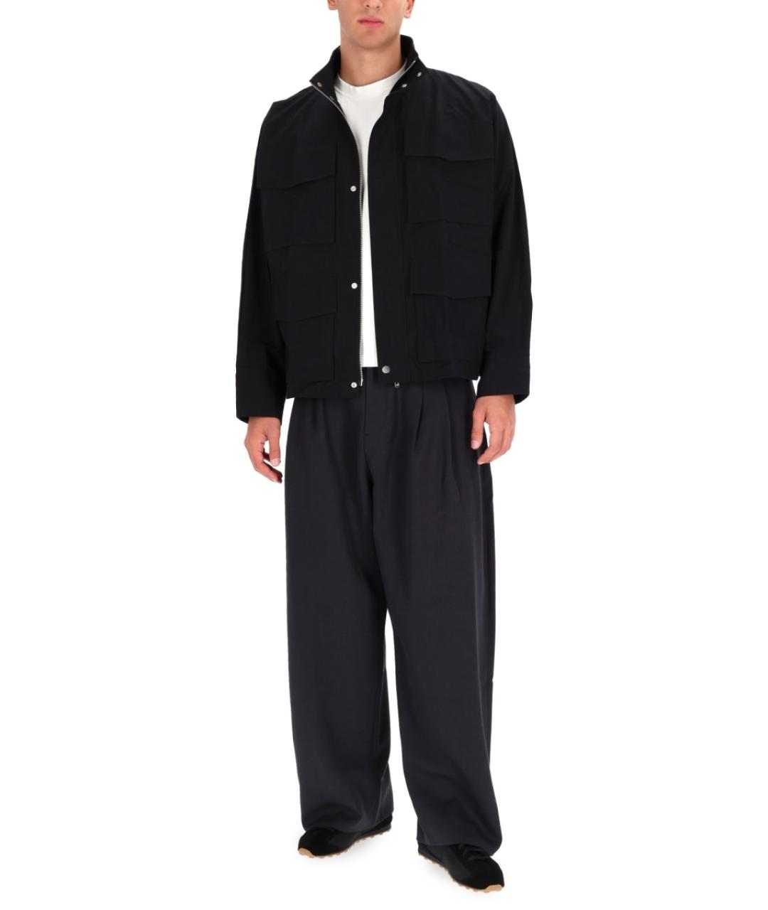 STUDIO NICHOLSON Черная хлопковая куртка, фото 2