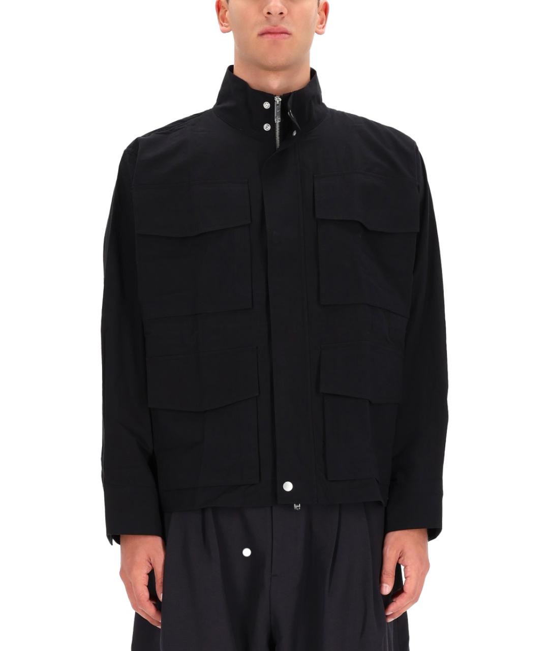 STUDIO NICHOLSON Черная хлопковая куртка, фото 5