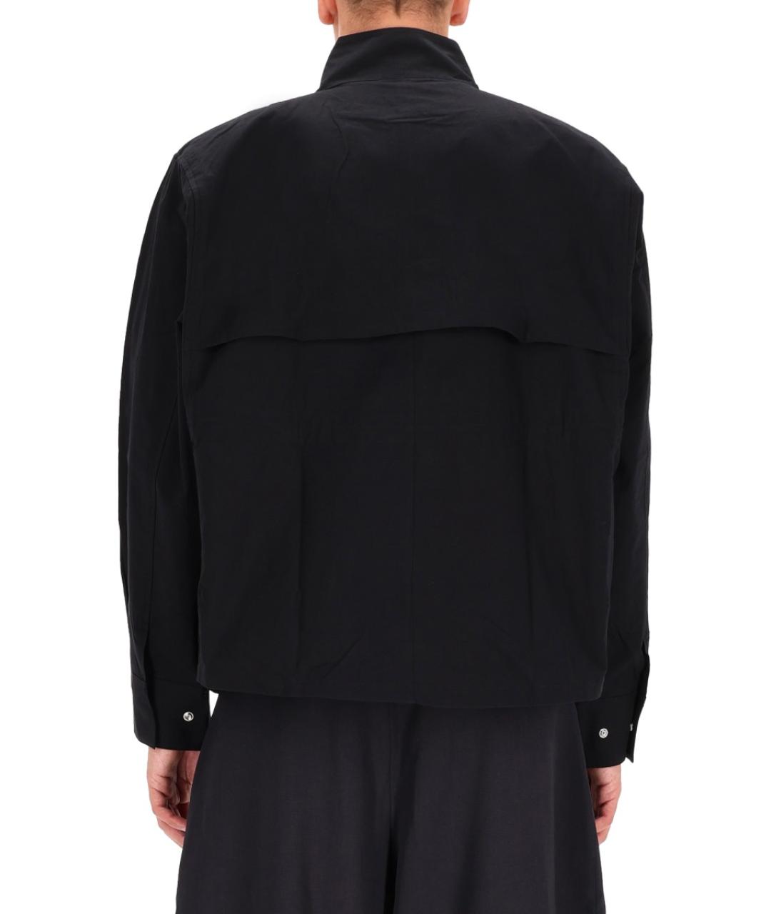 STUDIO NICHOLSON Черная хлопковая куртка, фото 3