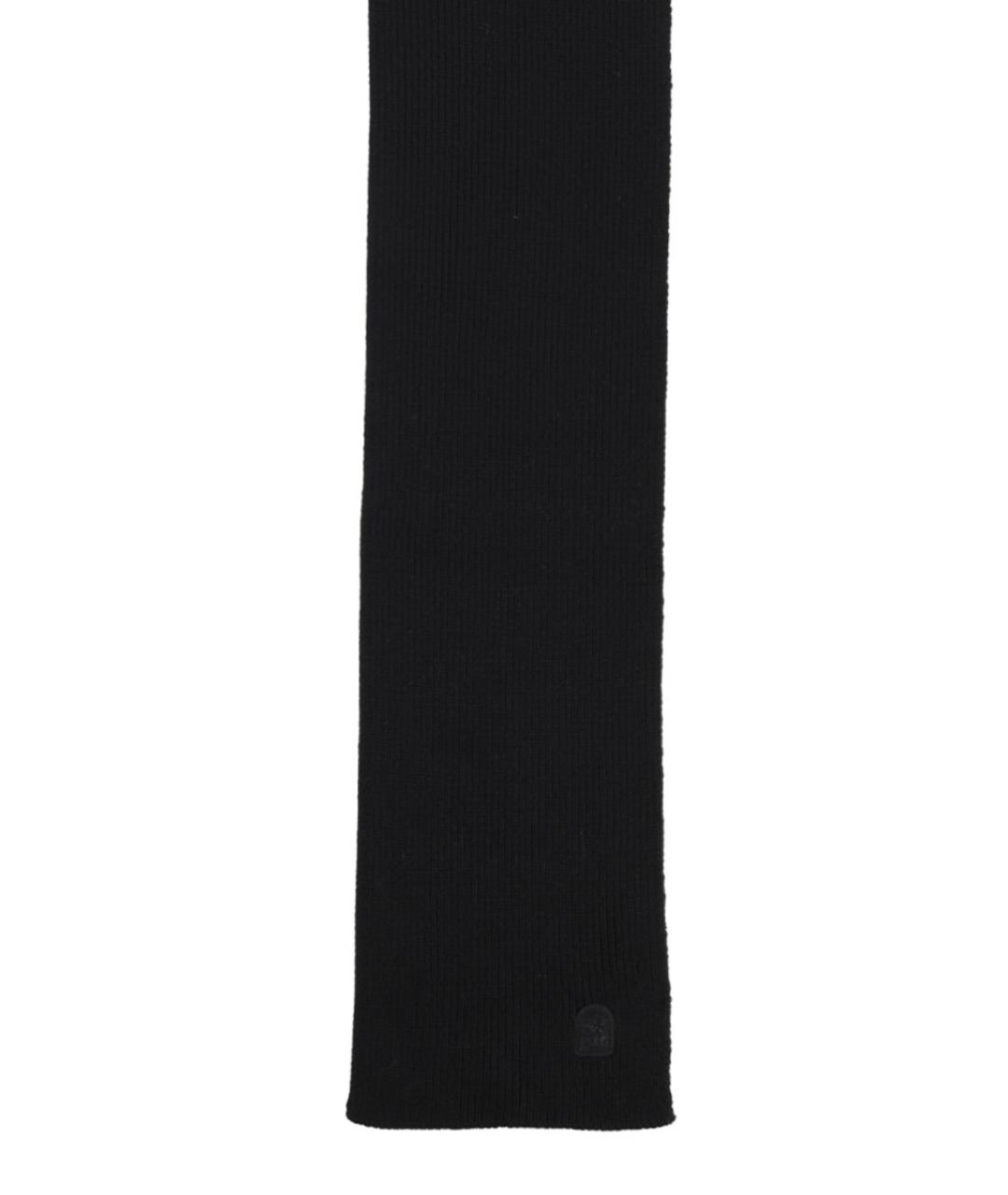PARAJUMPERS Черный шерстяной шарф, фото 2