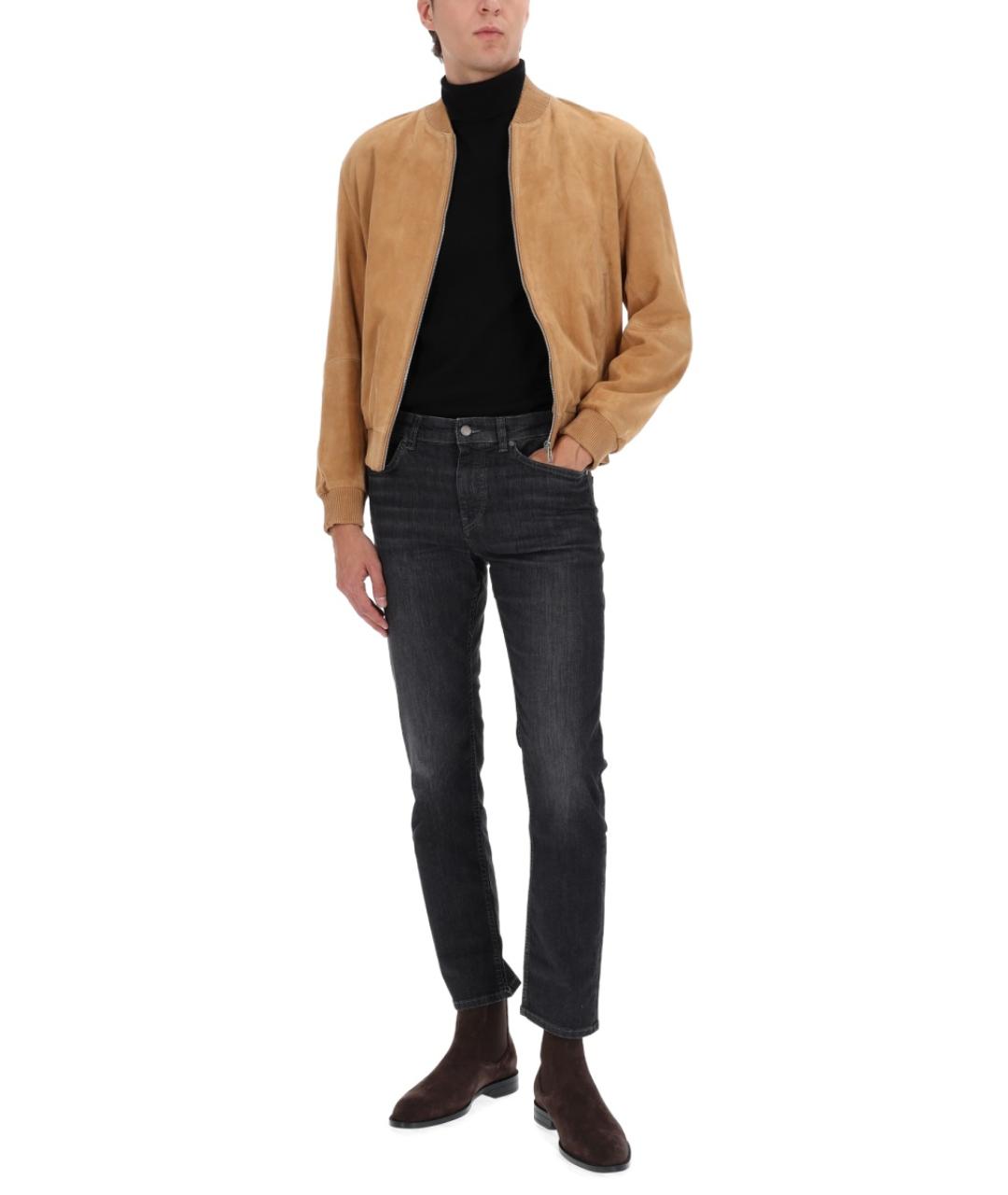 HUGO BOSS Бежевая замшевая куртка, фото 3