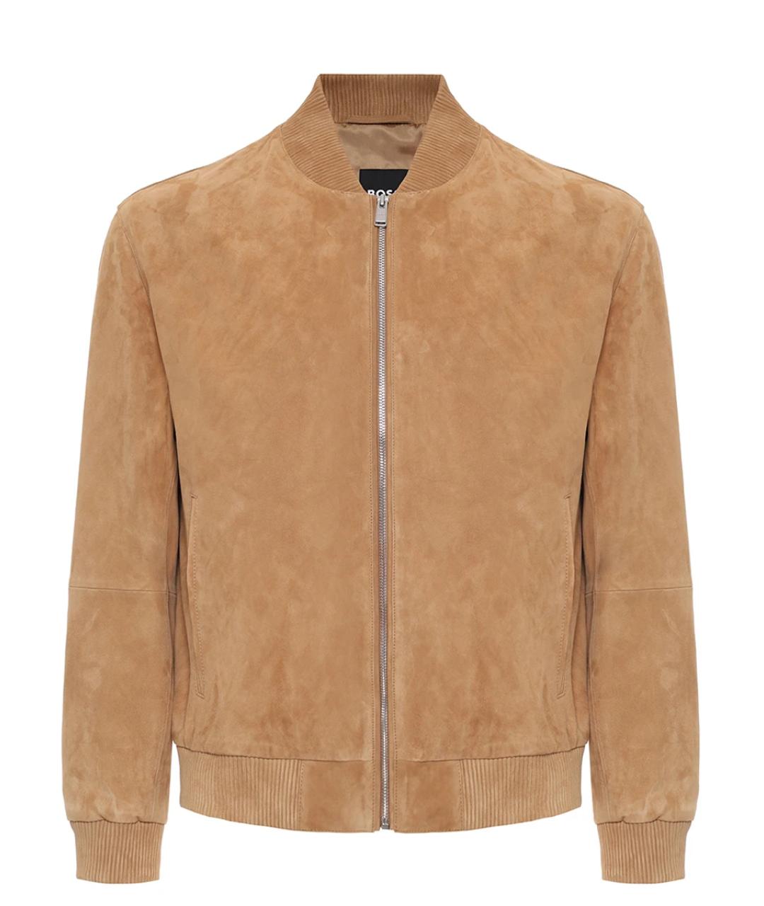 HUGO BOSS Бежевая замшевая куртка, фото 1