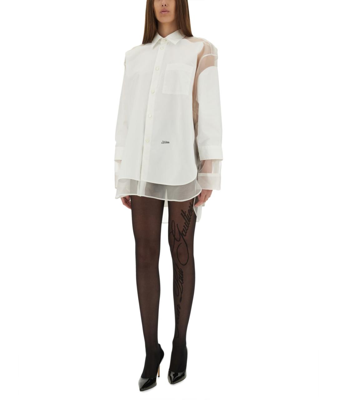 JEAN PAUL GAULTIER Белая полиэстеровая рубашка, фото 2