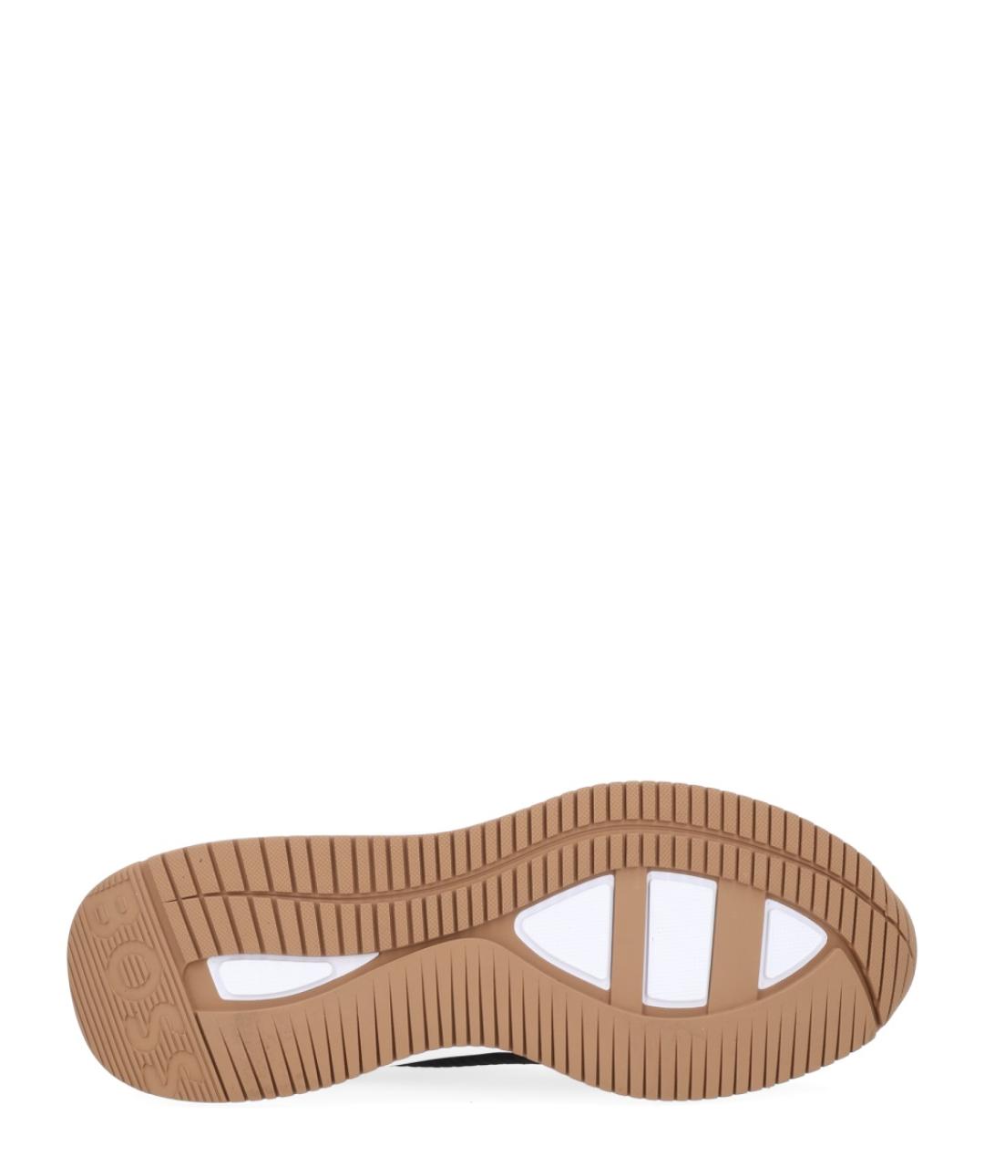 HUGO BOSS Черные текстильные низкие кроссовки / кеды, фото 6