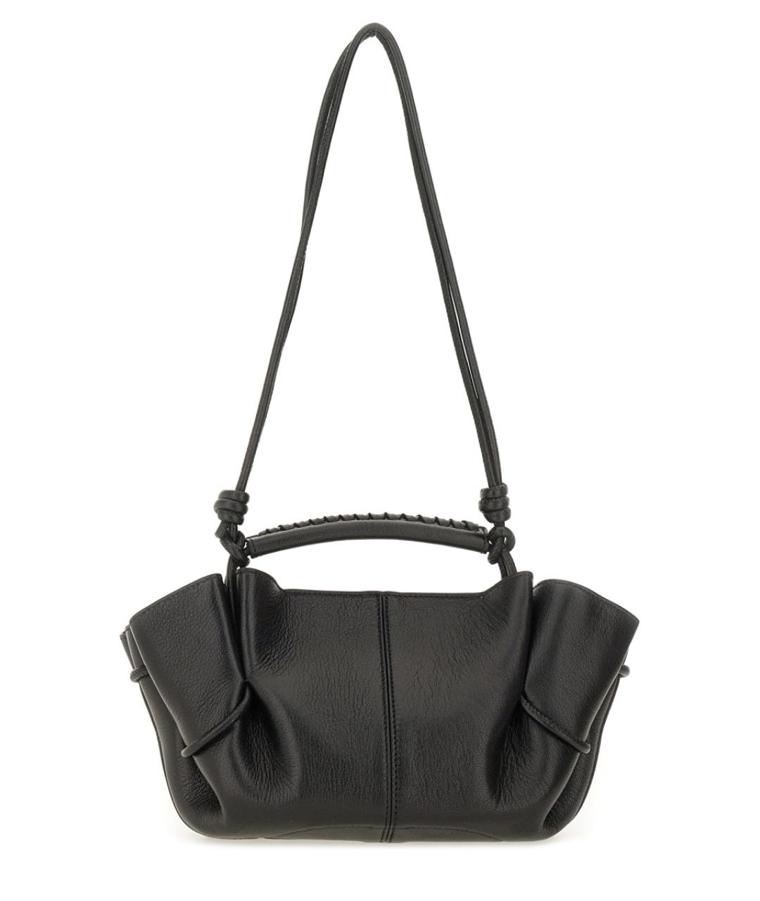 HEREU Черная кожаная сумка тоут, фото 2