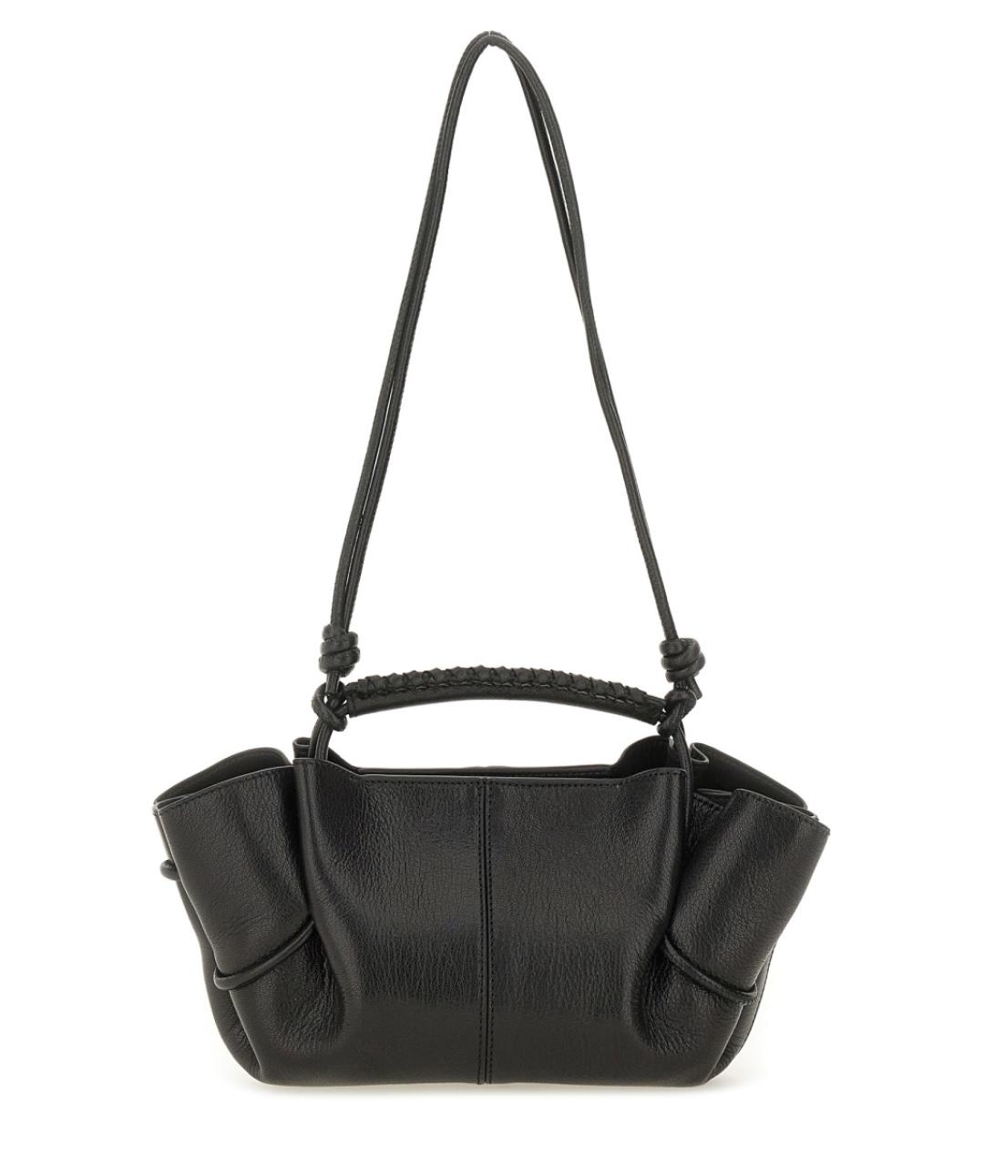 HEREU Черная кожаная сумка тоут, фото 1