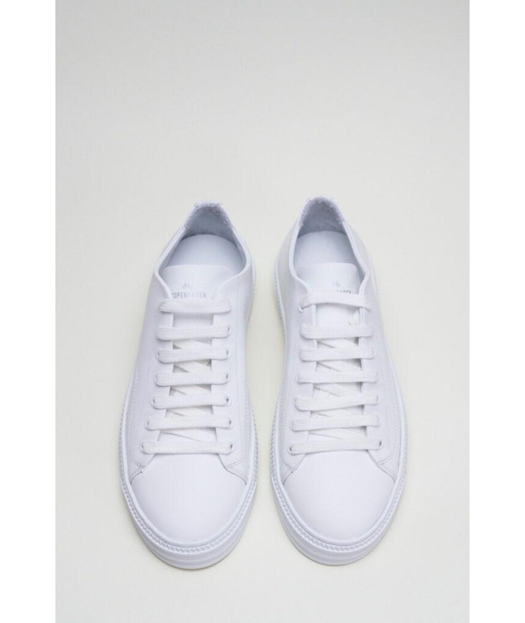 COPENHAGEN Белые кожаные кеды, фото 4