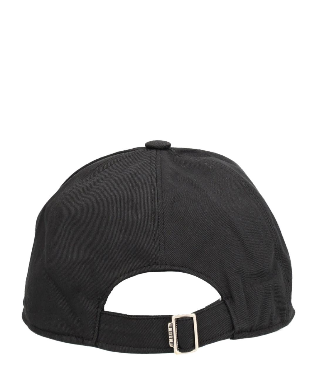 MSGM Черная хлопковая кепка/бейсболка, фото 3