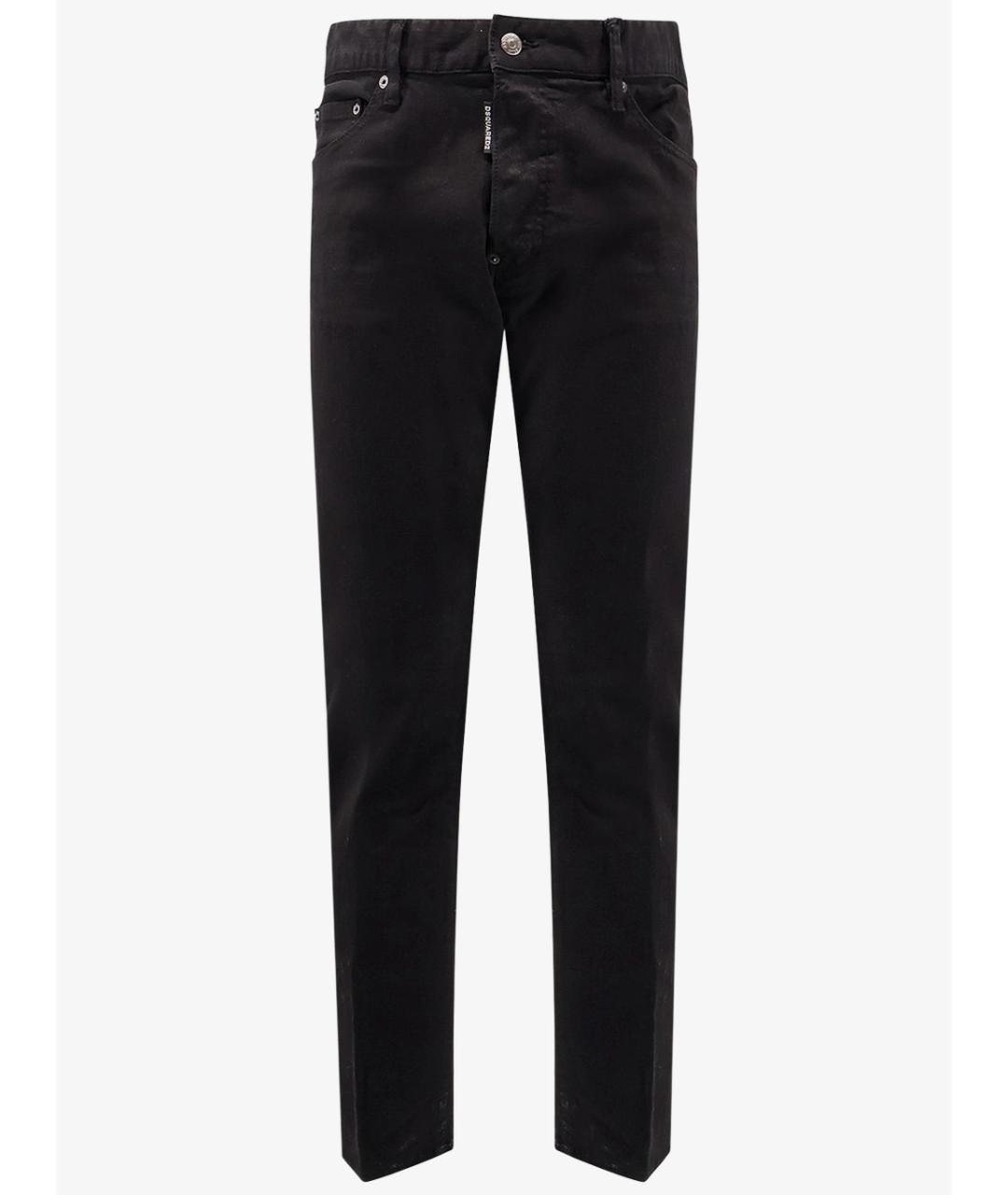 DSQUARED2 Черные хлопковые джинсы скинни, фото 1