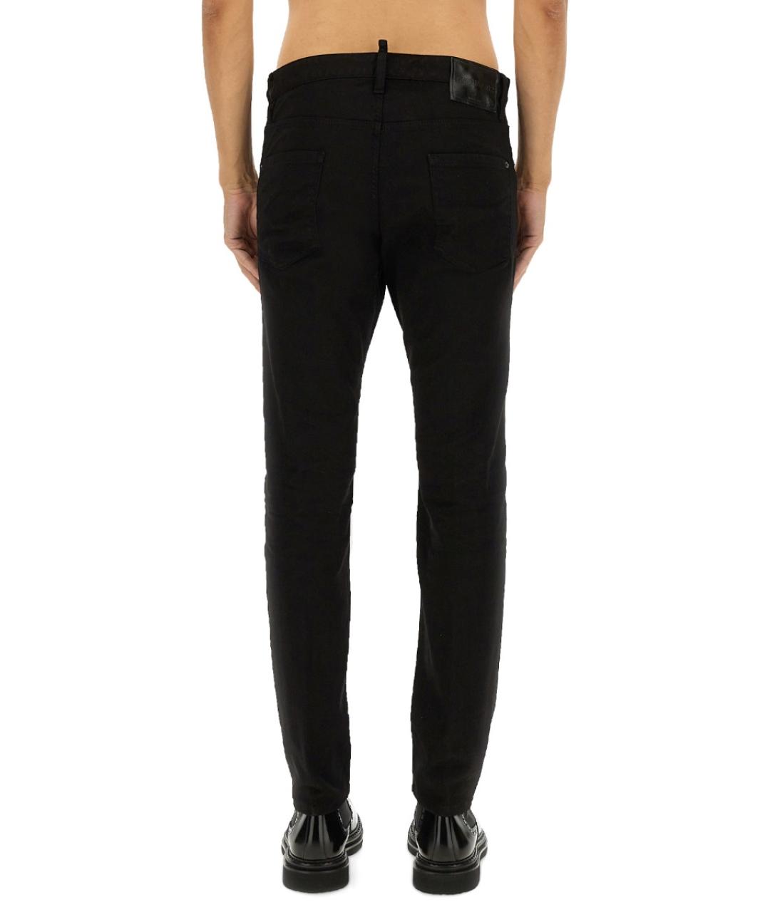 DSQUARED2 Черные хлопковые джинсы скинни, фото 3