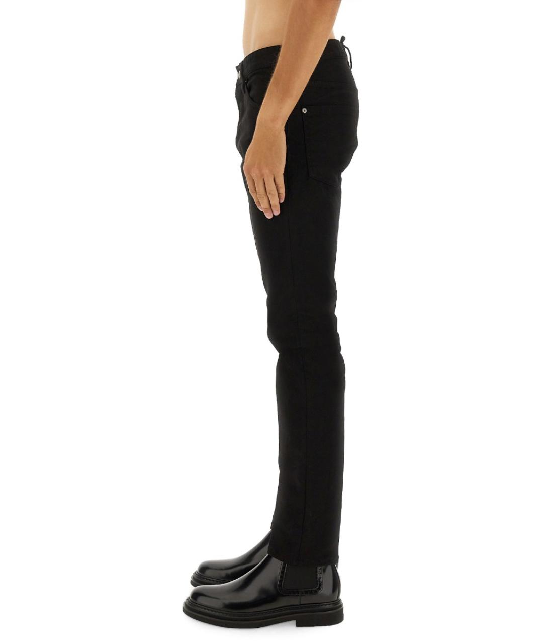 DSQUARED2 Черные хлопковые джинсы скинни, фото 4