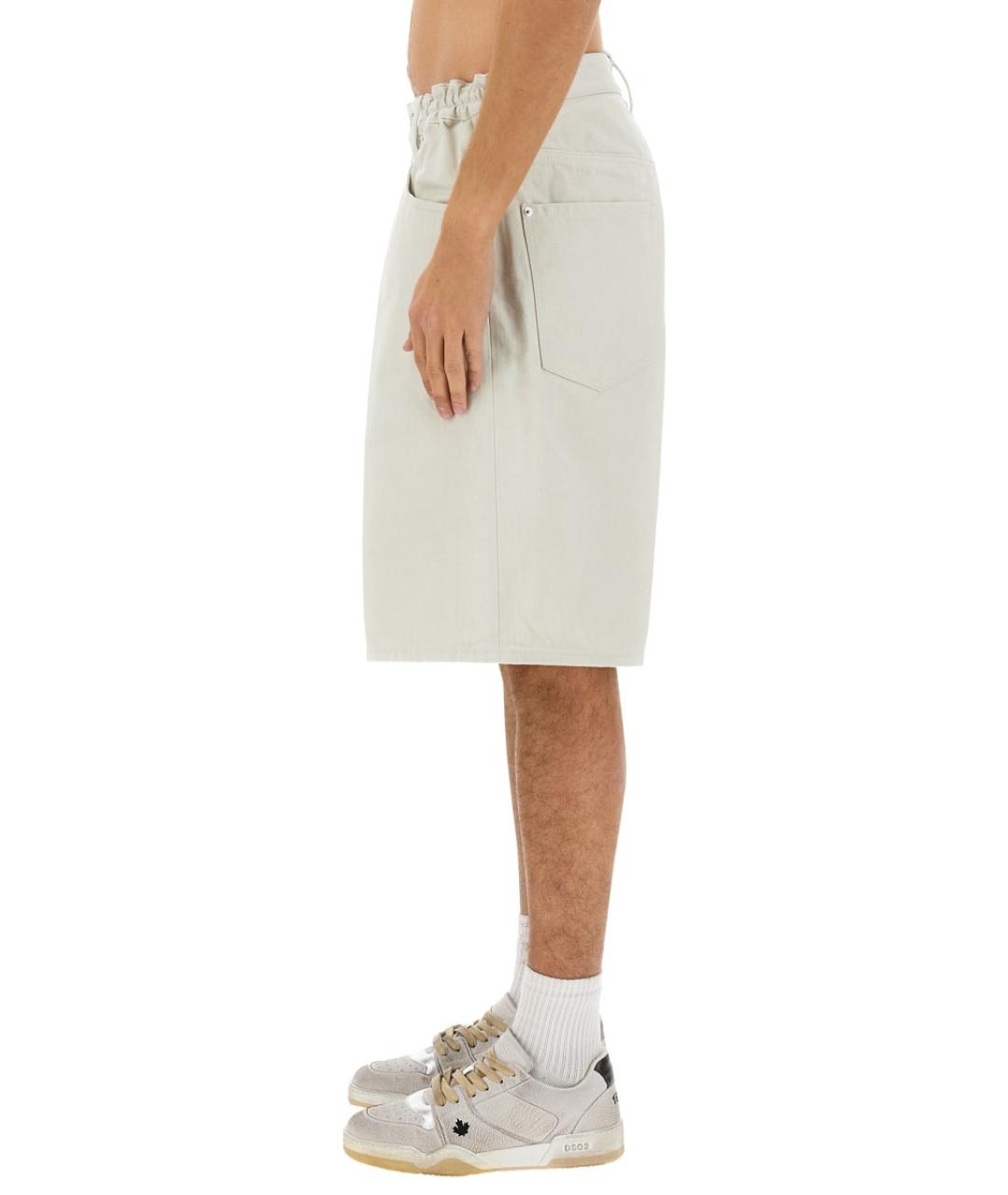 DSQUARED2 Белые хлопковые шорты, фото 4