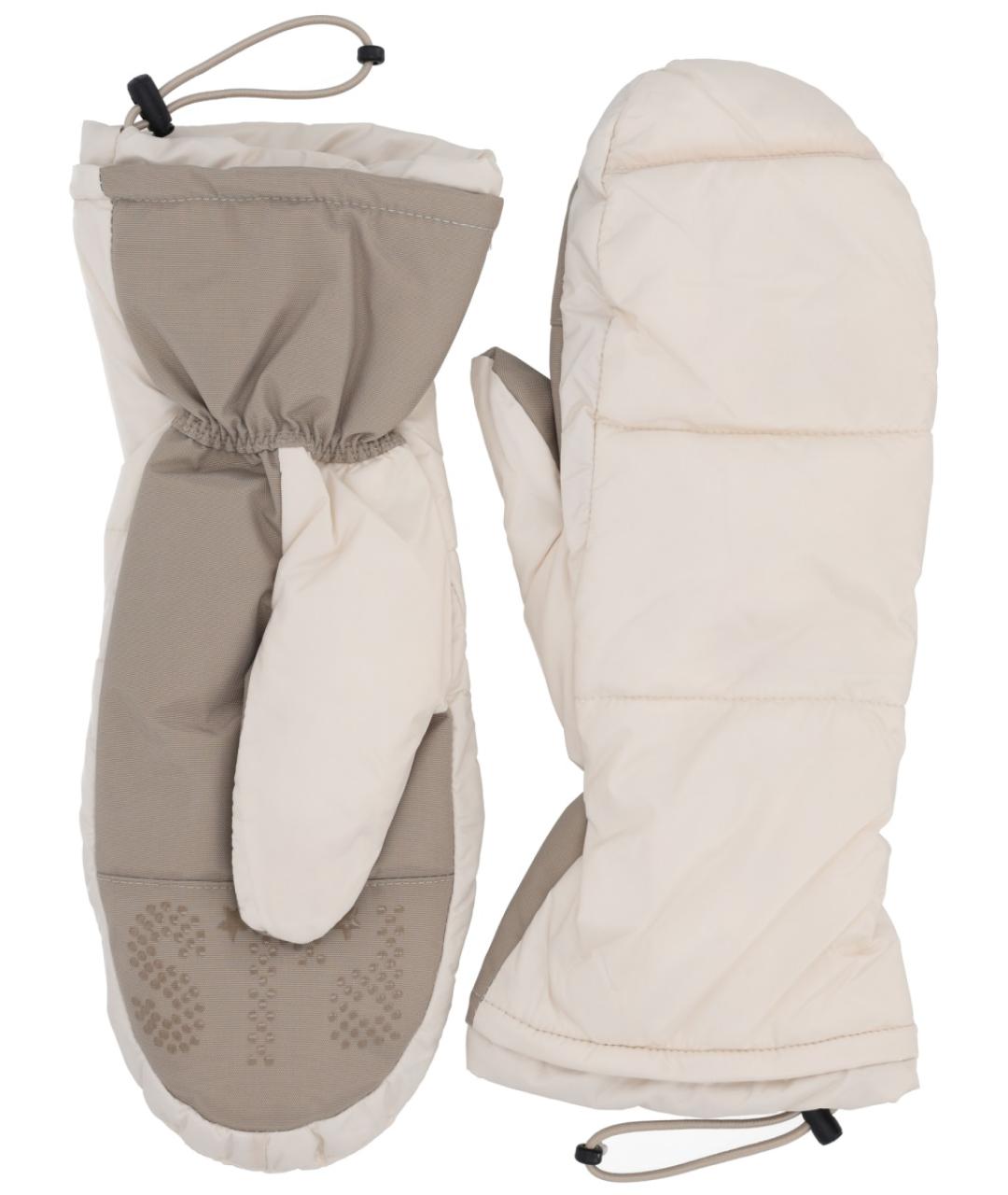 PARAJUMPERS Бежевые варежки, фото 2