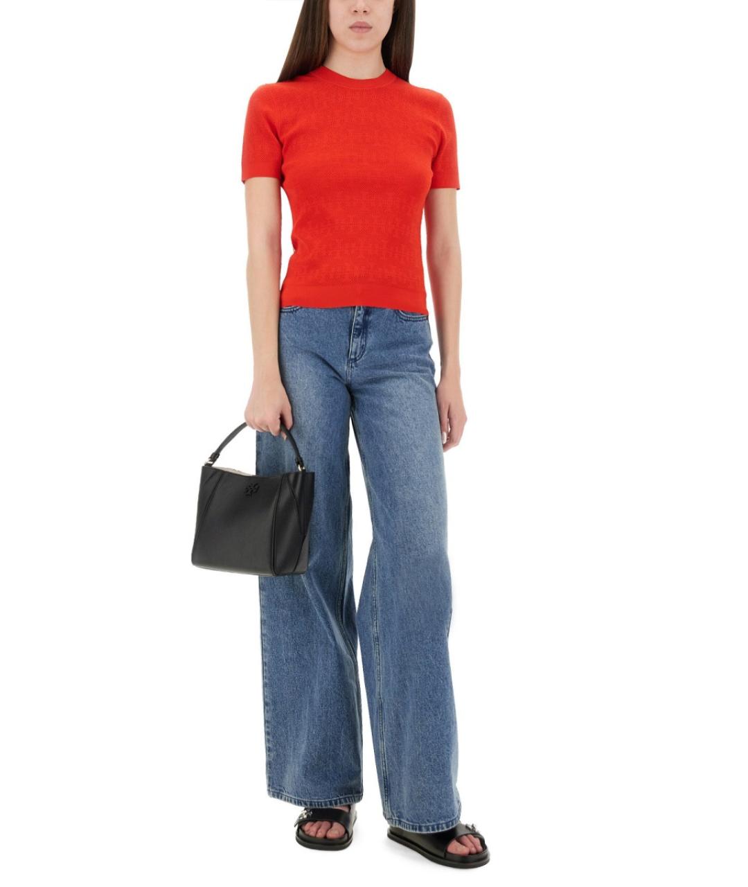 TORY BURCH Красный вискозный джемпер / свитер, фото 2