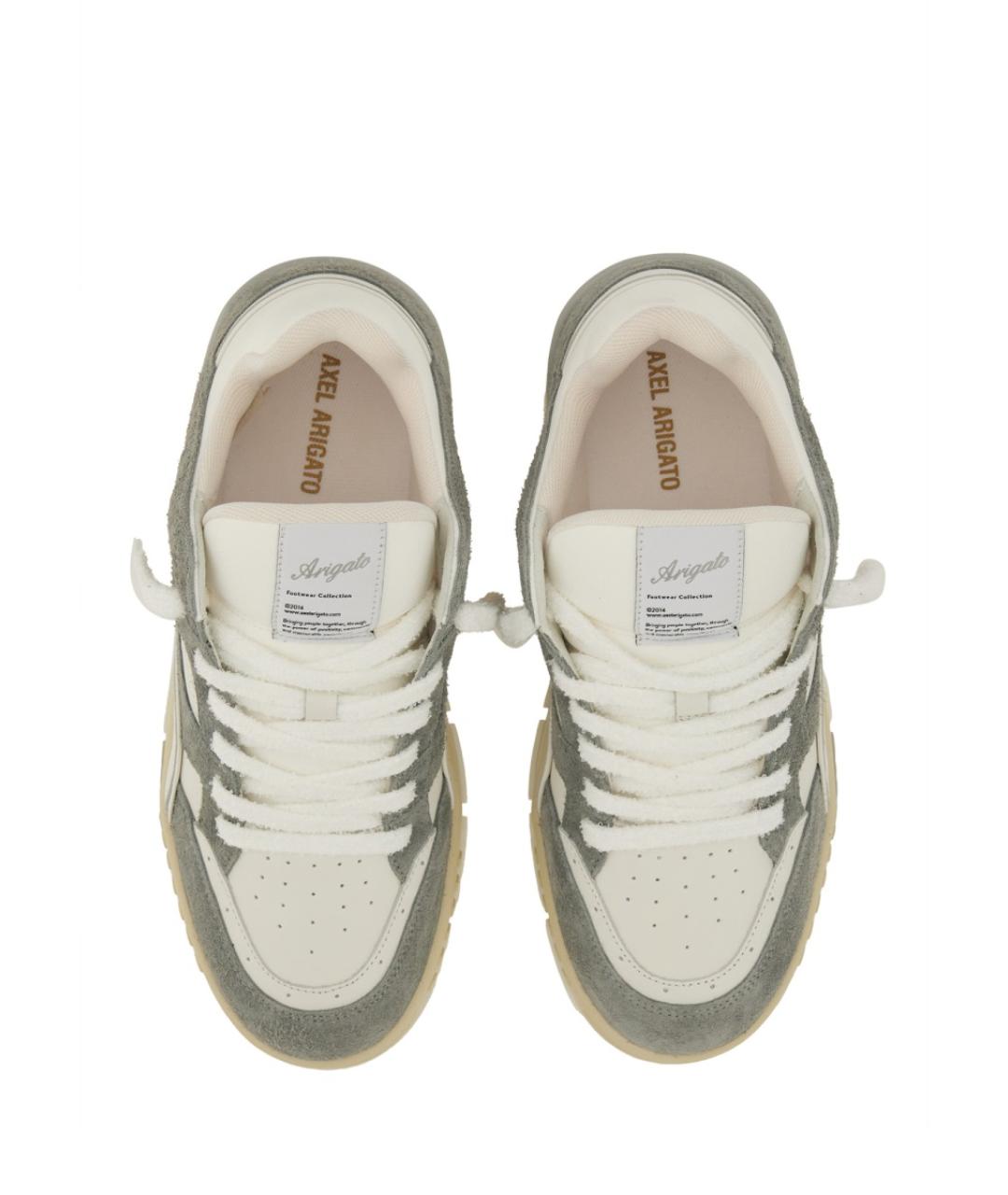 AXEL ARIGATO Серые кожаные низкие кроссовки / кеды, фото 6