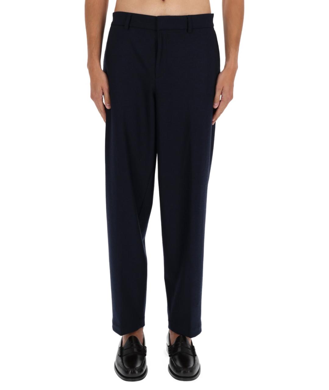 HUGO BOSS Синие полиэстеровые повседневные брюки, фото 5