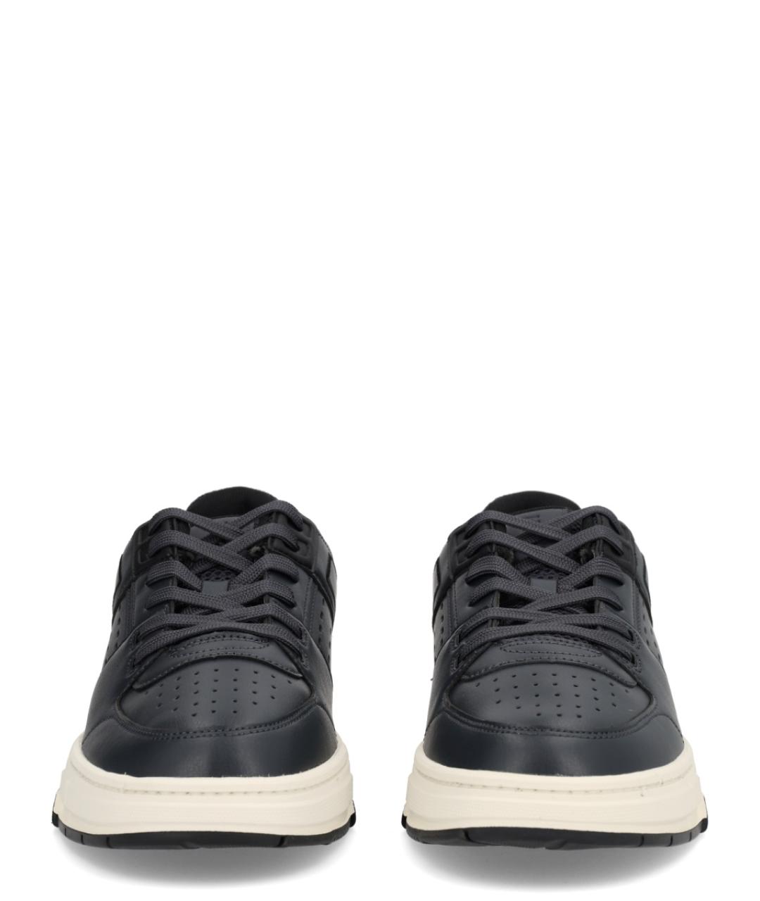 HUGO Синие синтетические низкие кроссовки / кеды, фото 3