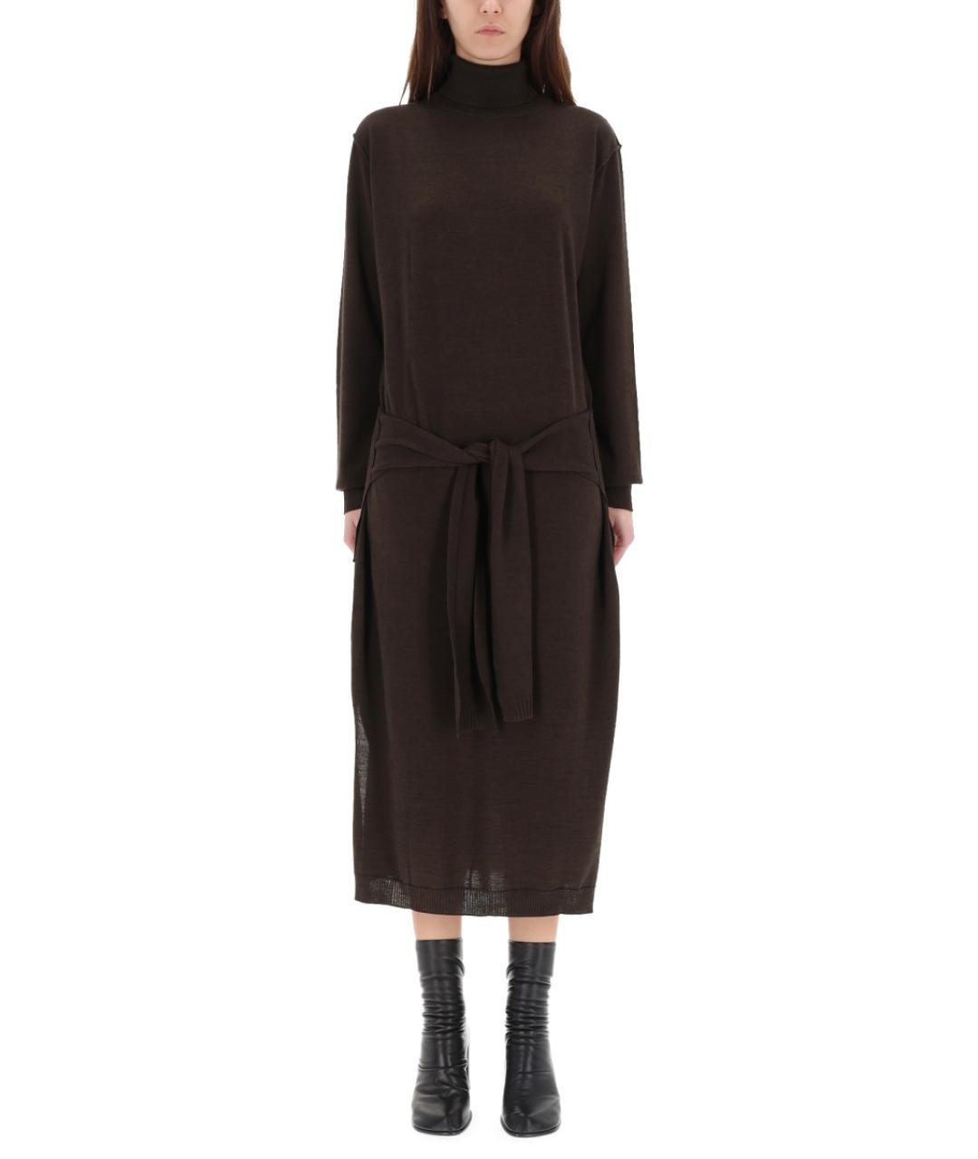 LEMAIRE Коричневое повседневное платье, фото 4