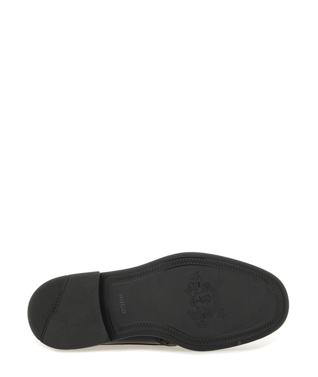 HUGO Черные кожаные туфли, фото 5