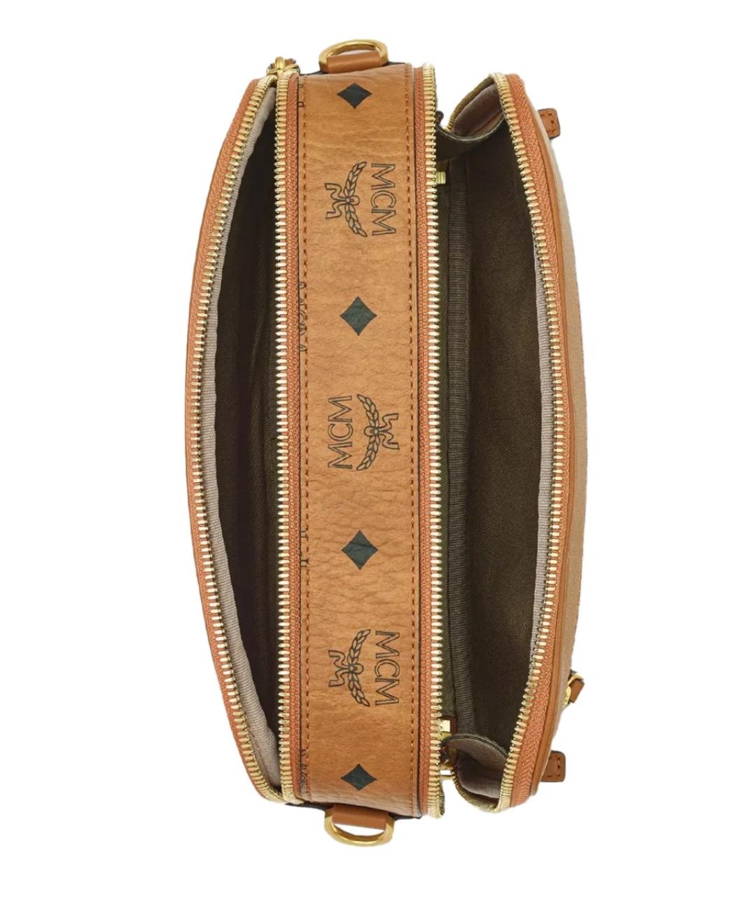 MCM Коричневая сумка через плечо из искусственной кожи, фото 4