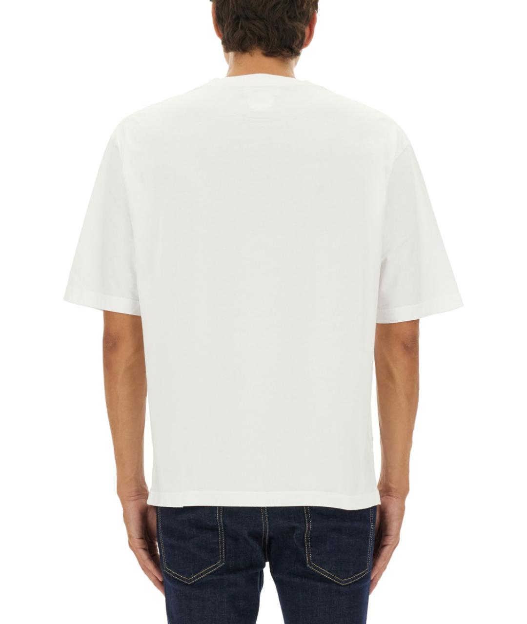DSQUARED2 Белая хлопковая футболка, фото 4