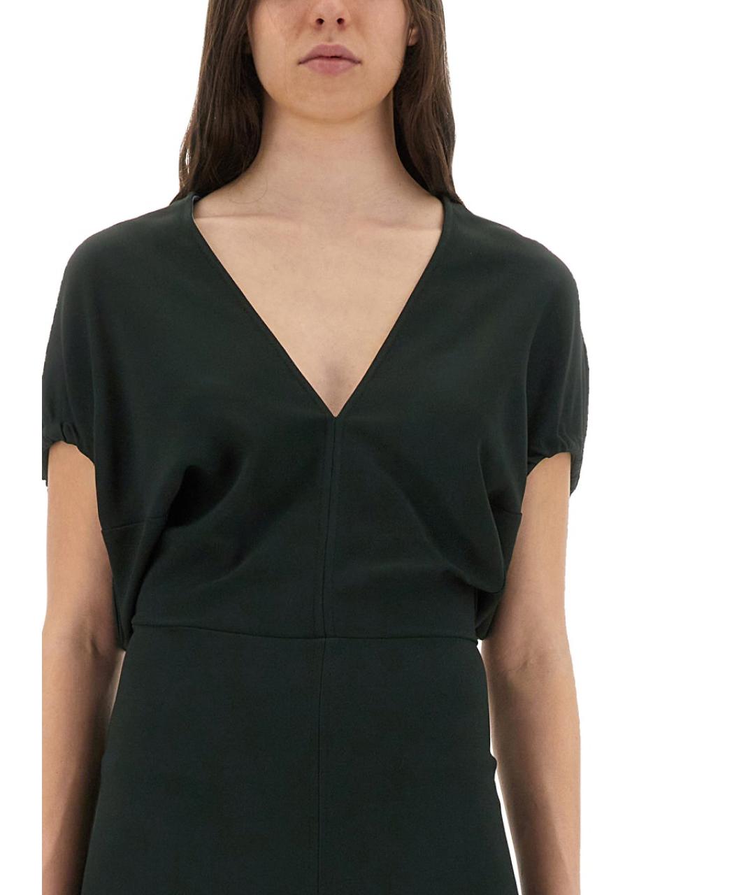 VICTORIA BECKHAM Зеленые вискозное повседневное платье, фото 5