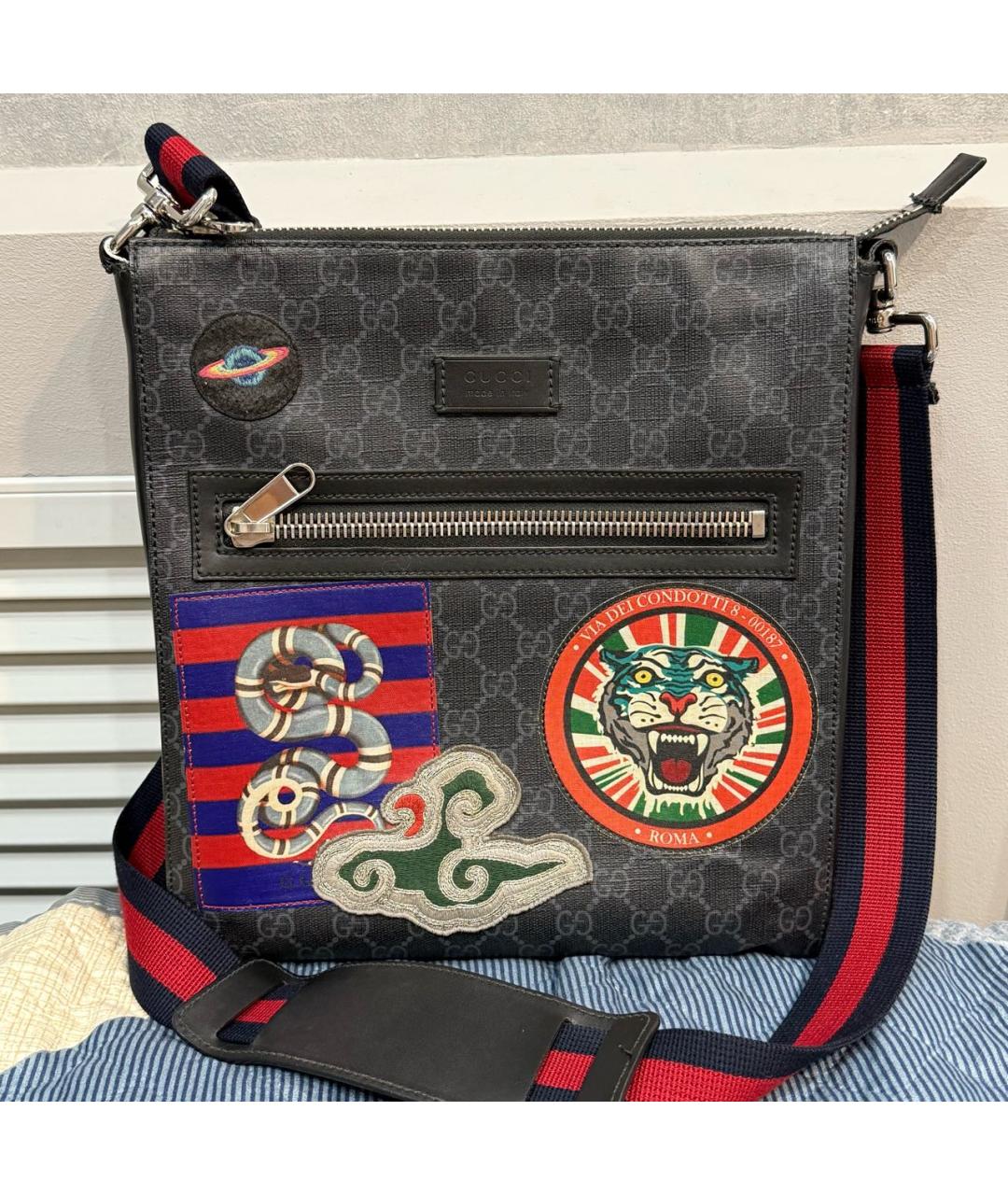 GUCCI Черная сумка на плечо, фото 5