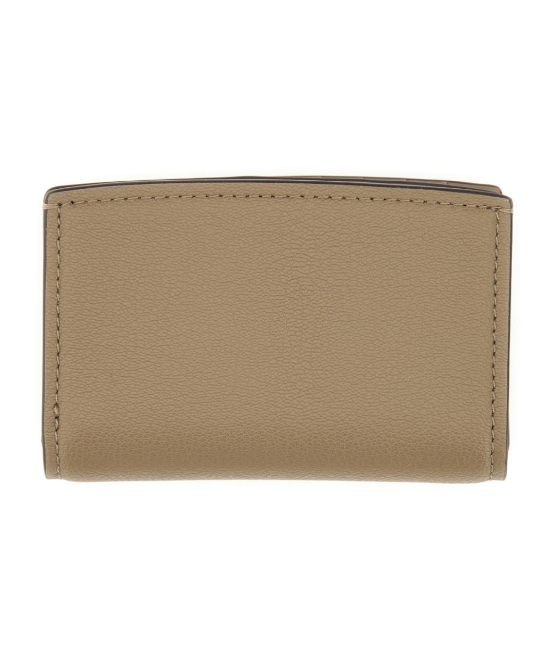 MICHAEL KORS Бежевый кожаный кошелек, фото 2