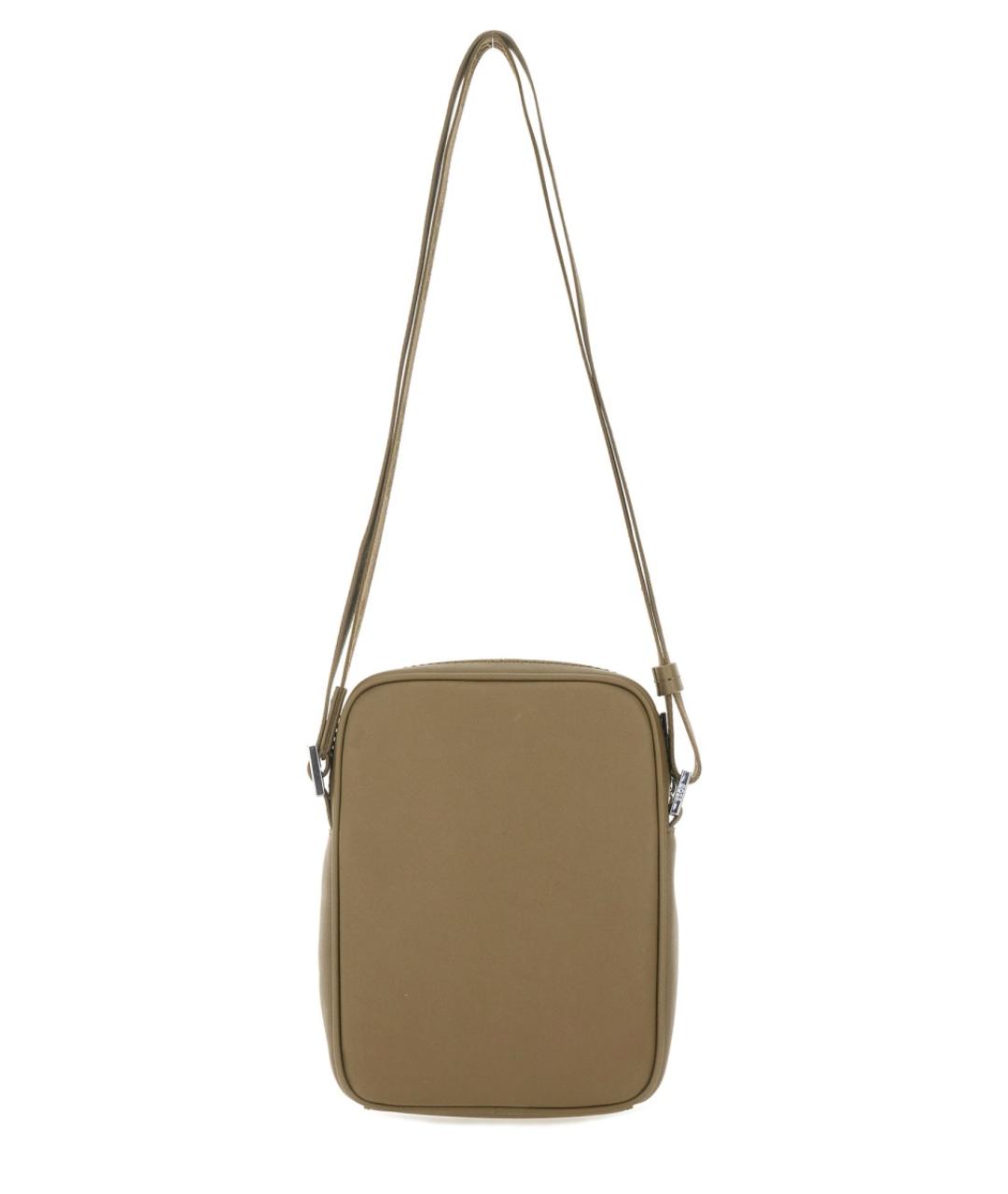 HUGO BOSS Коричневая кожаная сумка на плечо, фото 2