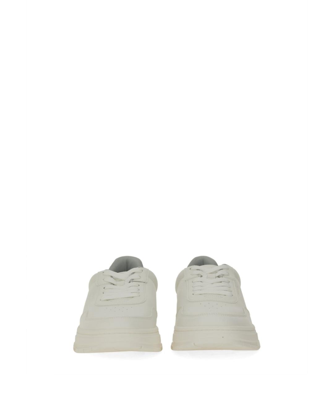 HUGO Белые синтетические низкие кроссовки / кеды, фото 4