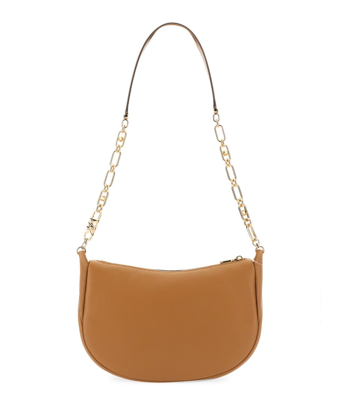 MICHAEL KORS Бежевая кожаная сумка через плечо, фото 2