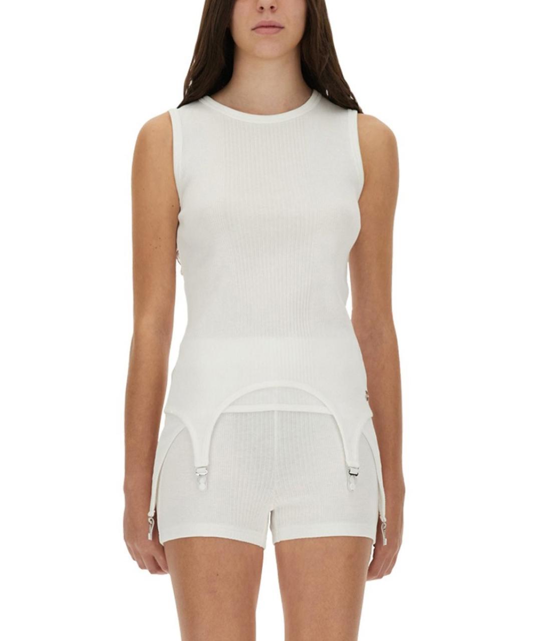 JEAN PAUL GAULTIER Белая хлопковая майка, фото 2