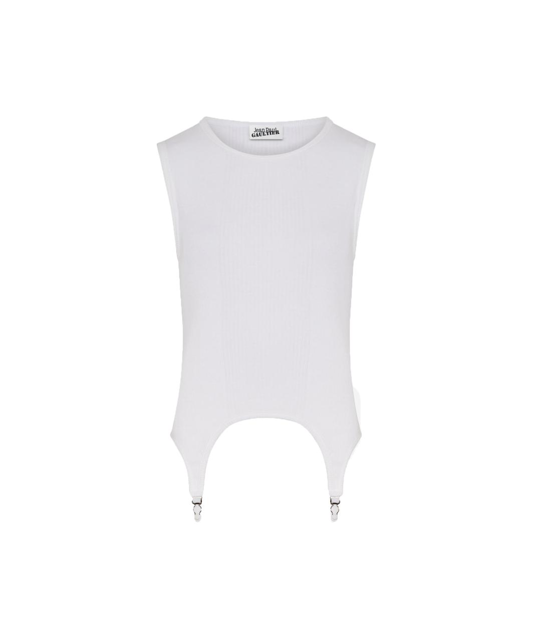 JEAN PAUL GAULTIER Белая хлопковая майка, фото 1