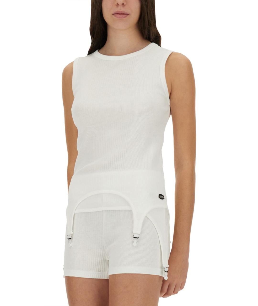 JEAN PAUL GAULTIER Белая хлопковая майка, фото 5