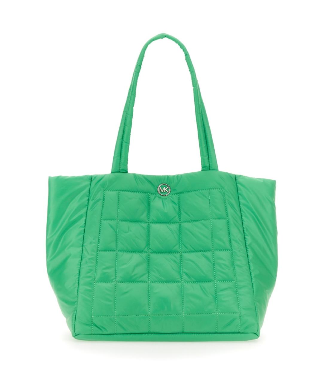 MICHAEL KORS Зеленая синтетическая сумка тоут, фото 1