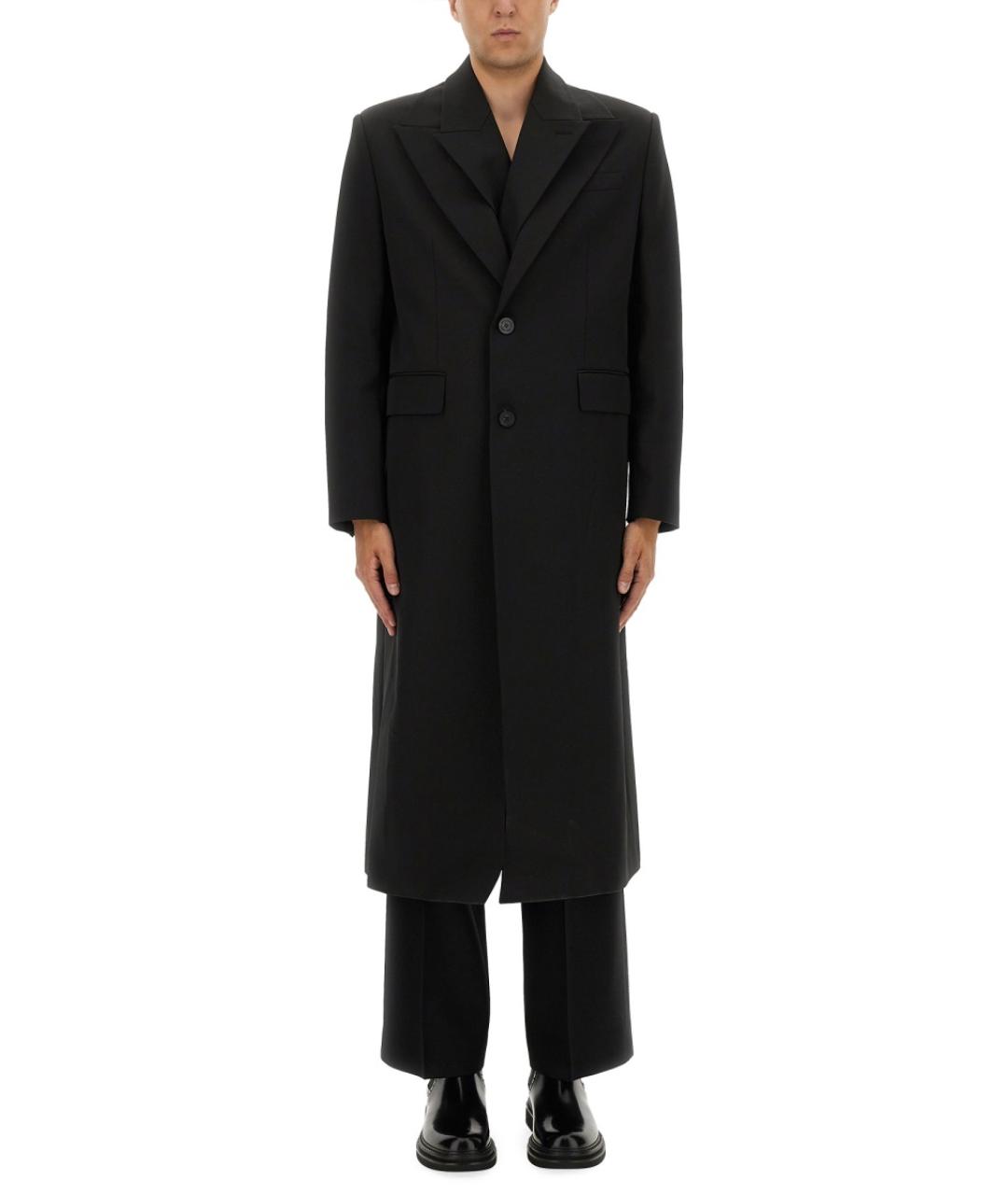 JEAN PAUL GAULTIER Черное полиамидовое пальто, фото 4