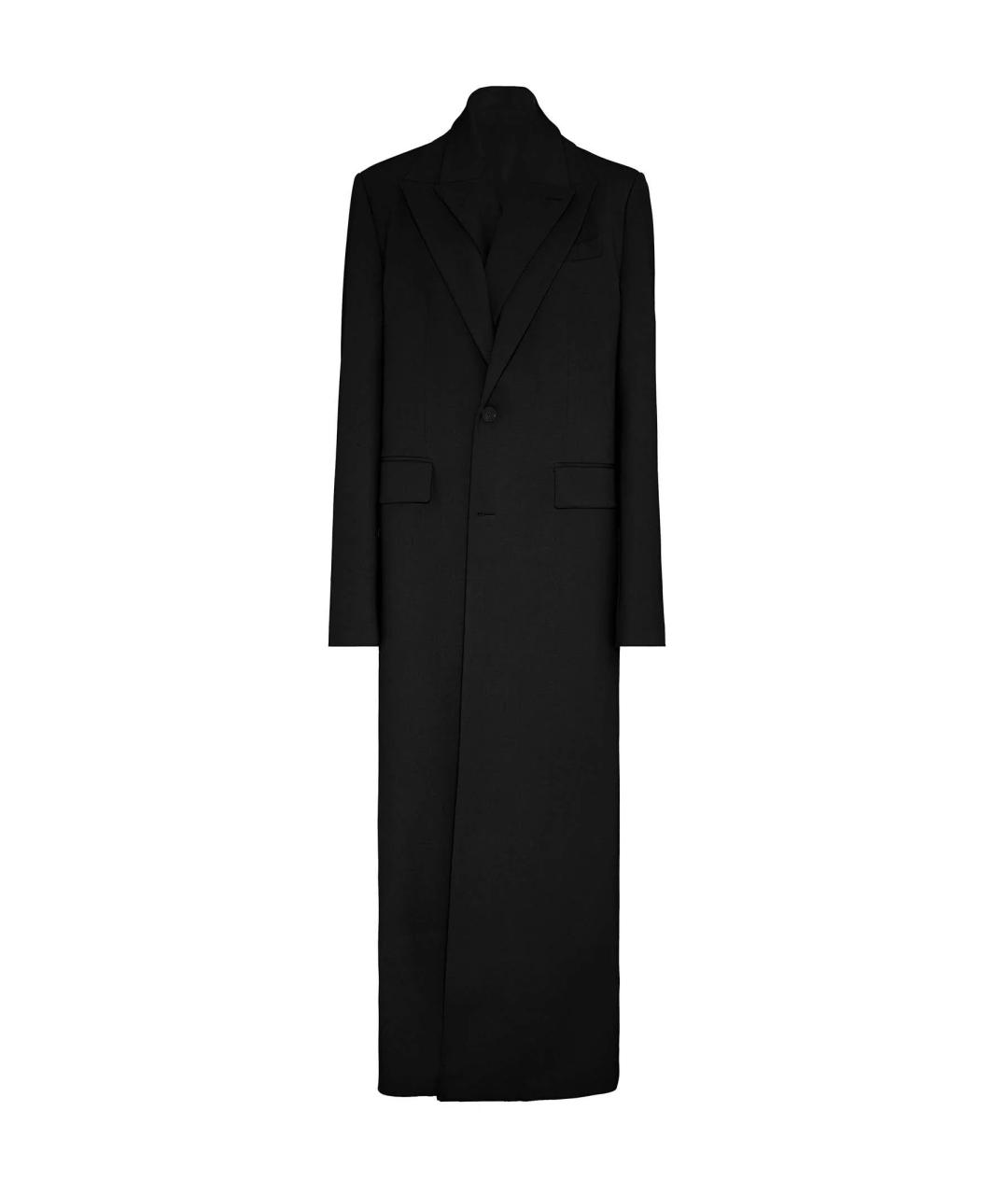 JEAN PAUL GAULTIER Черное полиамидовое пальто, фото 1