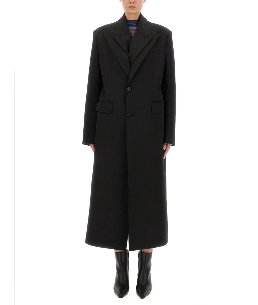 JEAN PAUL GAULTIER Черное полиамидовое пальто, фото 2