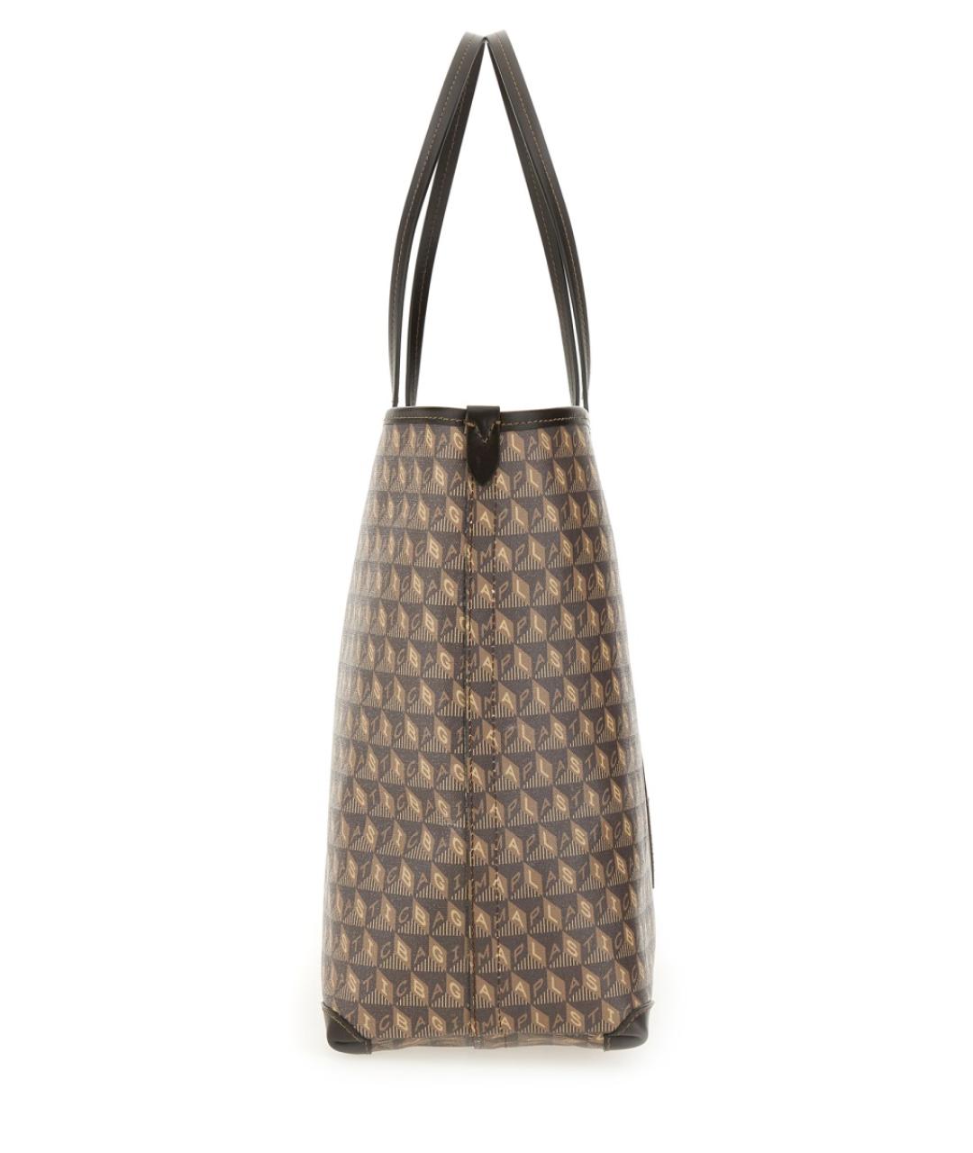 ANYA HINDMARCH Коричневая сумка тоут, фото 3