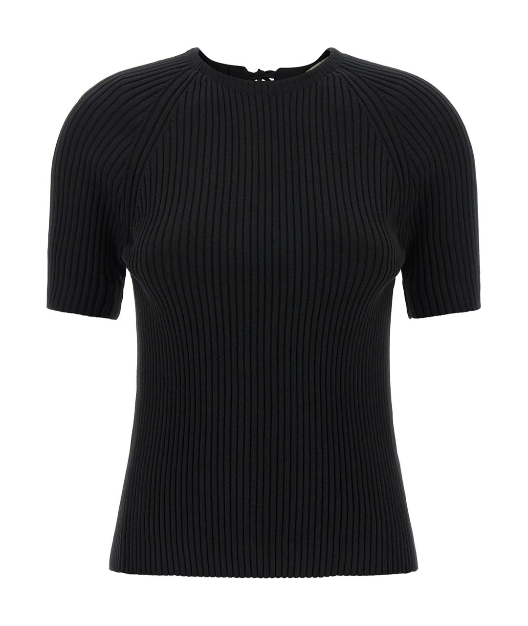 TORY BURCH Черный хлопковый джемпер / свитер, фото 1