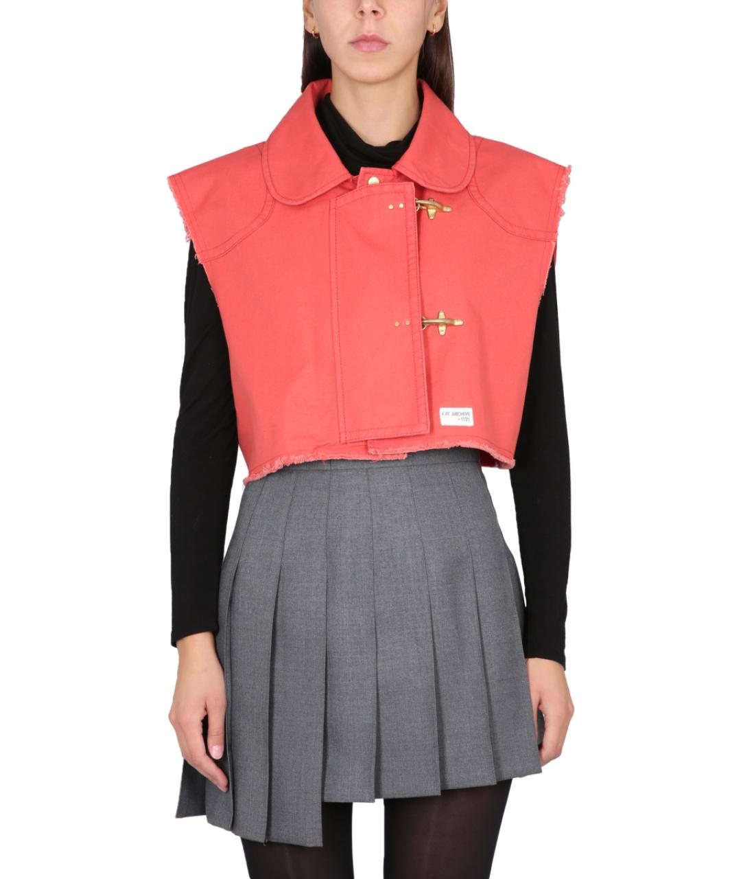 FAY Красный хлопковый жилет, фото 5