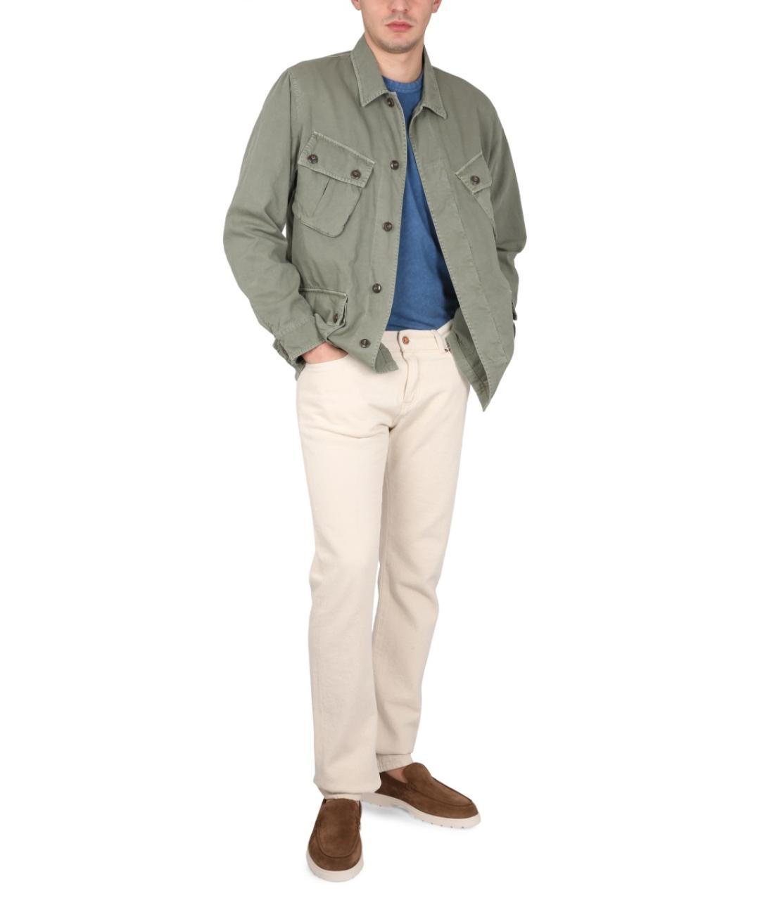 FAY Хаки хлопковая куртка, фото 2